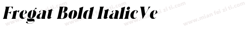 Fregat Bold ItalicVe字体转换